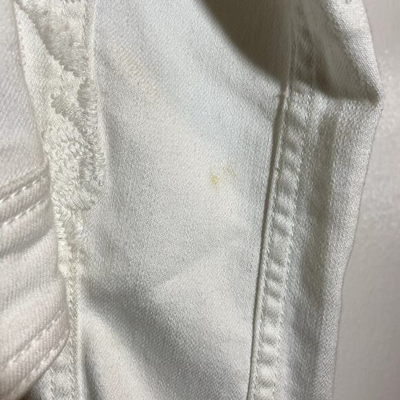 Pilcro and the Letterpress Denim Jacket Button Up Collared Long Sleeve White S - Picture 6 of 7